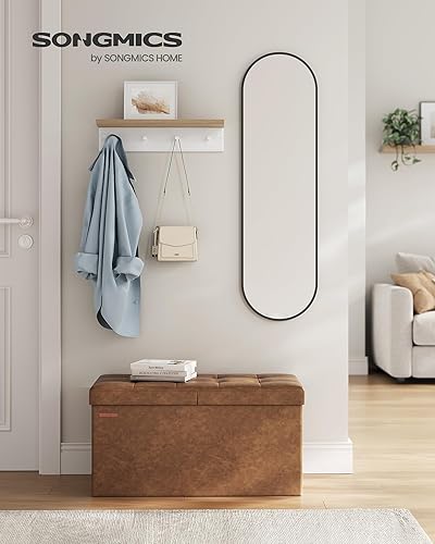 Miniatura 2 de SONGMICS MAZIE Collection - Banco otomano de almacenamiento de 30 pulgadas con tapa abatible, reposapiés de almacenamiento, carga de 660 libras,