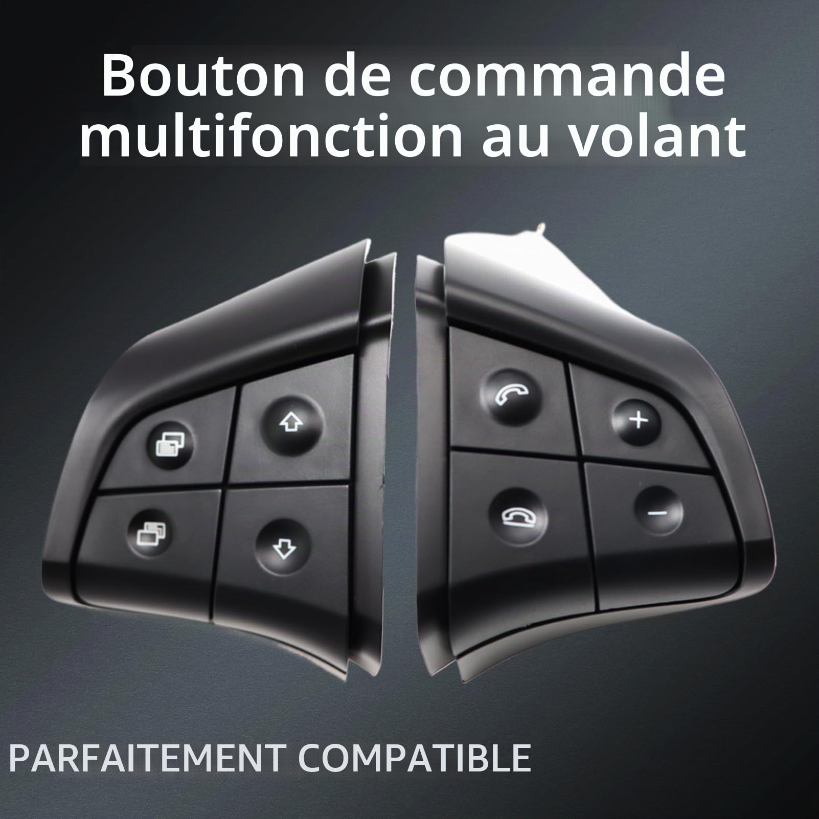 Lot de 2 interrupteurs de volant multifonctions 1648207910 pour GL ML B/R Classe W164 W251 W245 gauche et droite