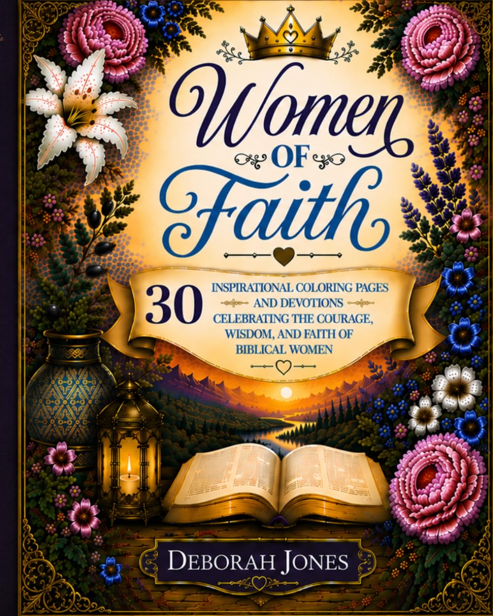 Women of Faith: 30 Inspirational Coloring Pages and Devotions Celebrating The Courage, Wisdom, and Faith of Biblical Women