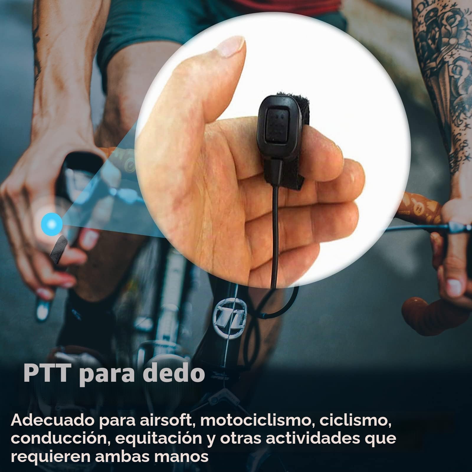Retevis Walkie Talkie Auricular con Micro Ajustable Laringófono Dedo PTT 2 Pine Pinganillo Compatible con Walkie Talkie RT24 RT5R RT617 RT618 Baofeng UV-5R BF-888S Kenwood(2 pcs)