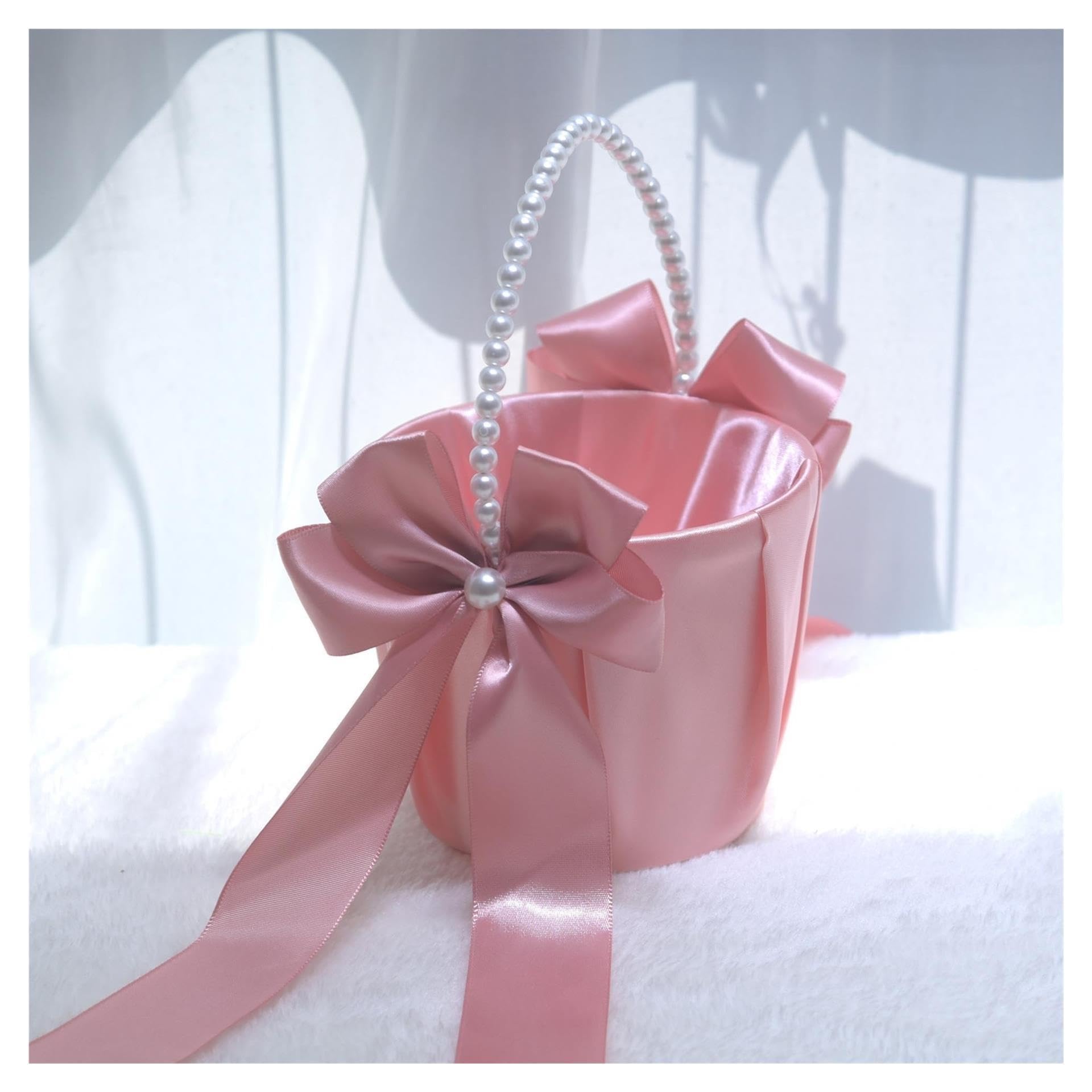 1pcs Wedding Flower Girl Basket Per Matrimoni