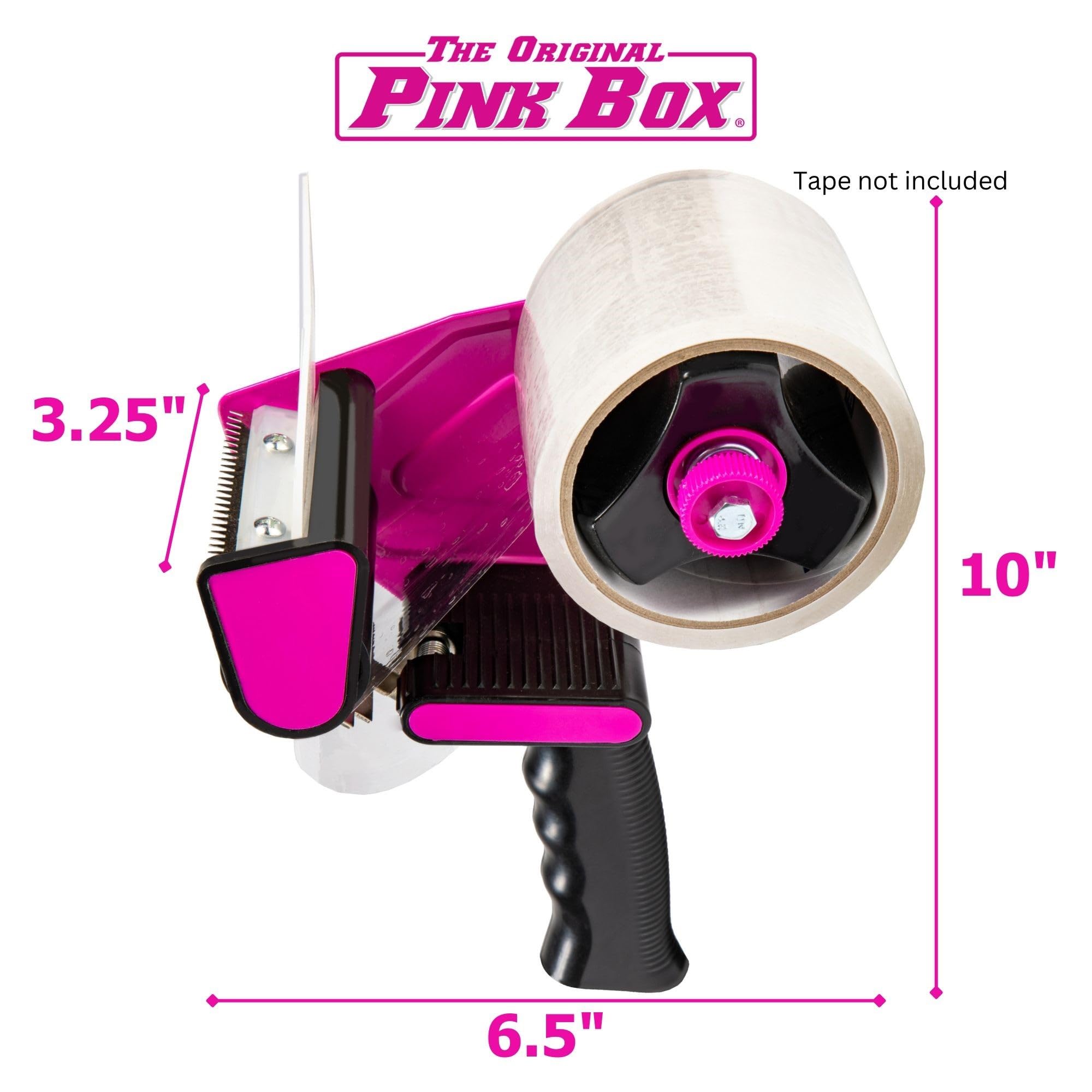 The Orignal Pink Box® Packband-Abroller für 7,6 cm breites Klebeband, Pink