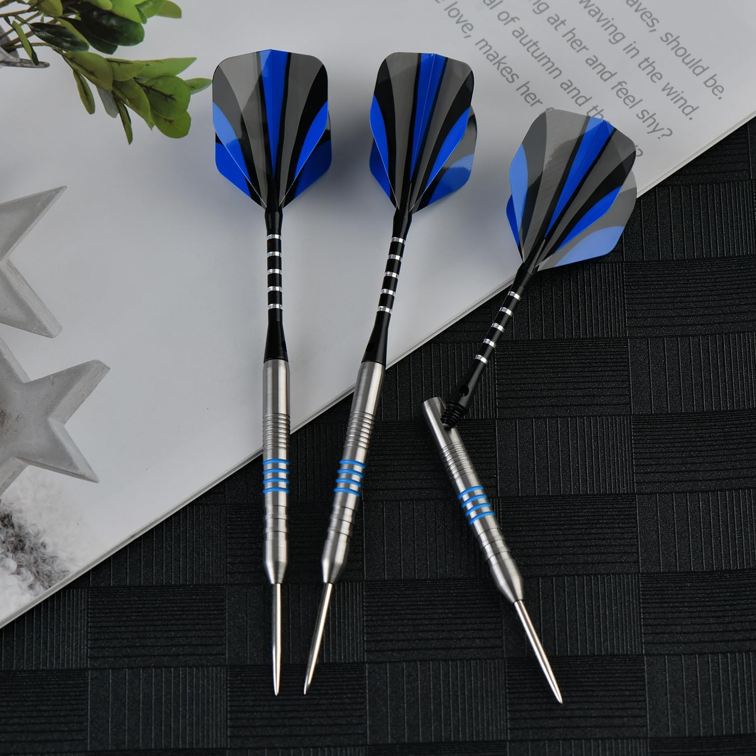 24g 90% Tungsten Professional Steel Tip Darts Set Point Protector