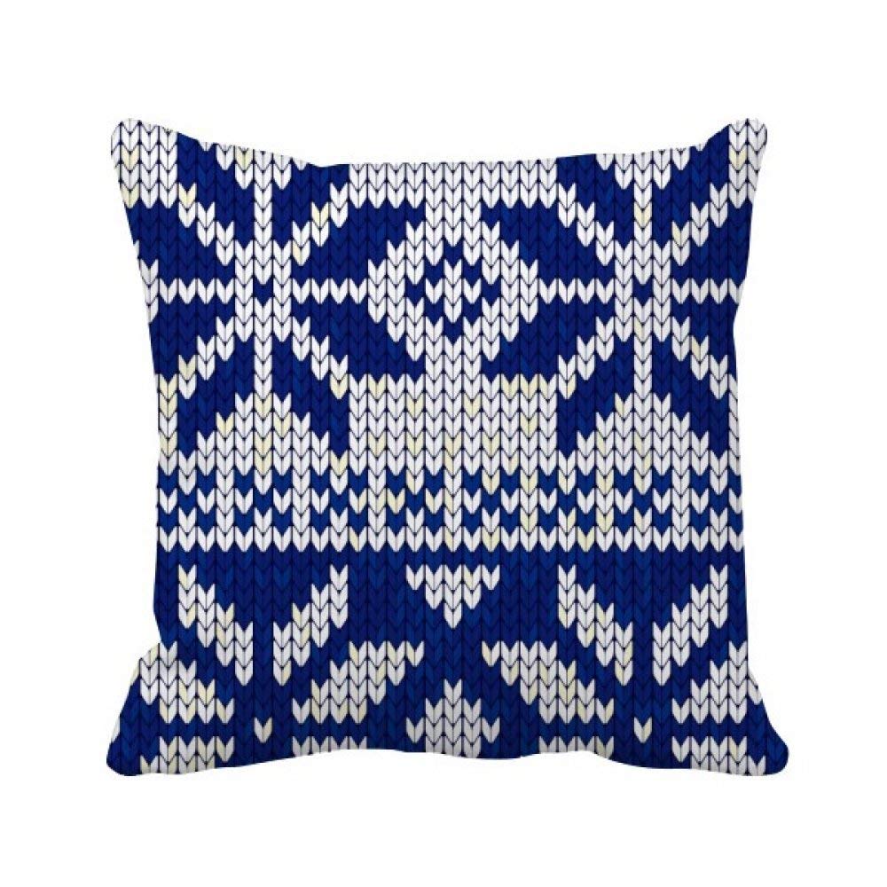 Housse de coussin carrée motif flocon de neige illustration nordique pour canapé