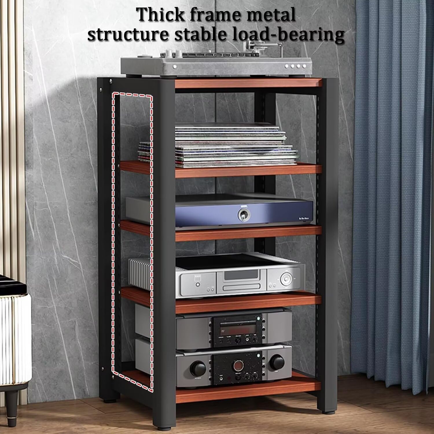 HiFi Audio 2/3/4/5-poziomowy stojak stereo do gramofonów płyt winylowych i mebli telewizyjnych Bluray idealna do wzmacniaczy i przetworników cyfrowo-analogowych