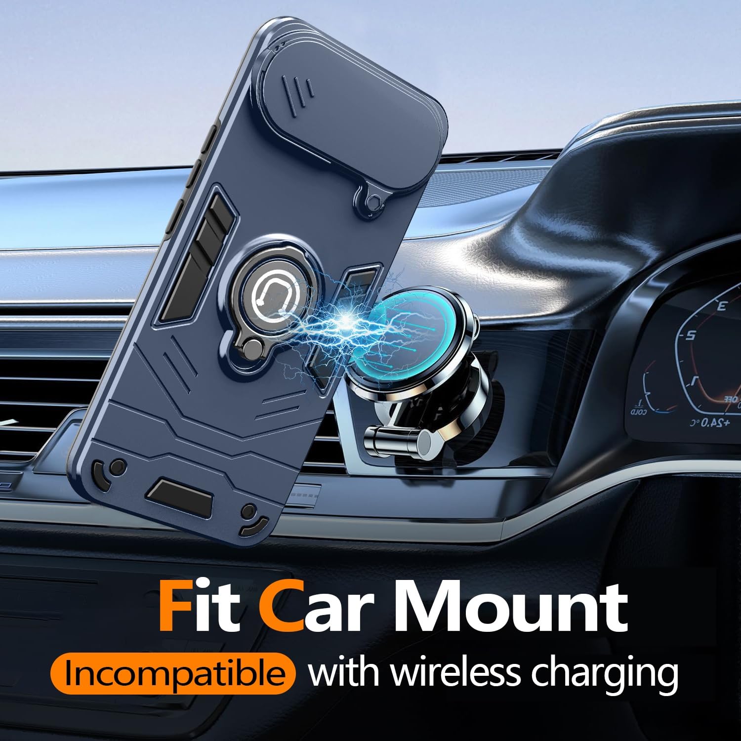 Amazon.com: For Tecno Pova Slim 5G Case with Stand and Sliding