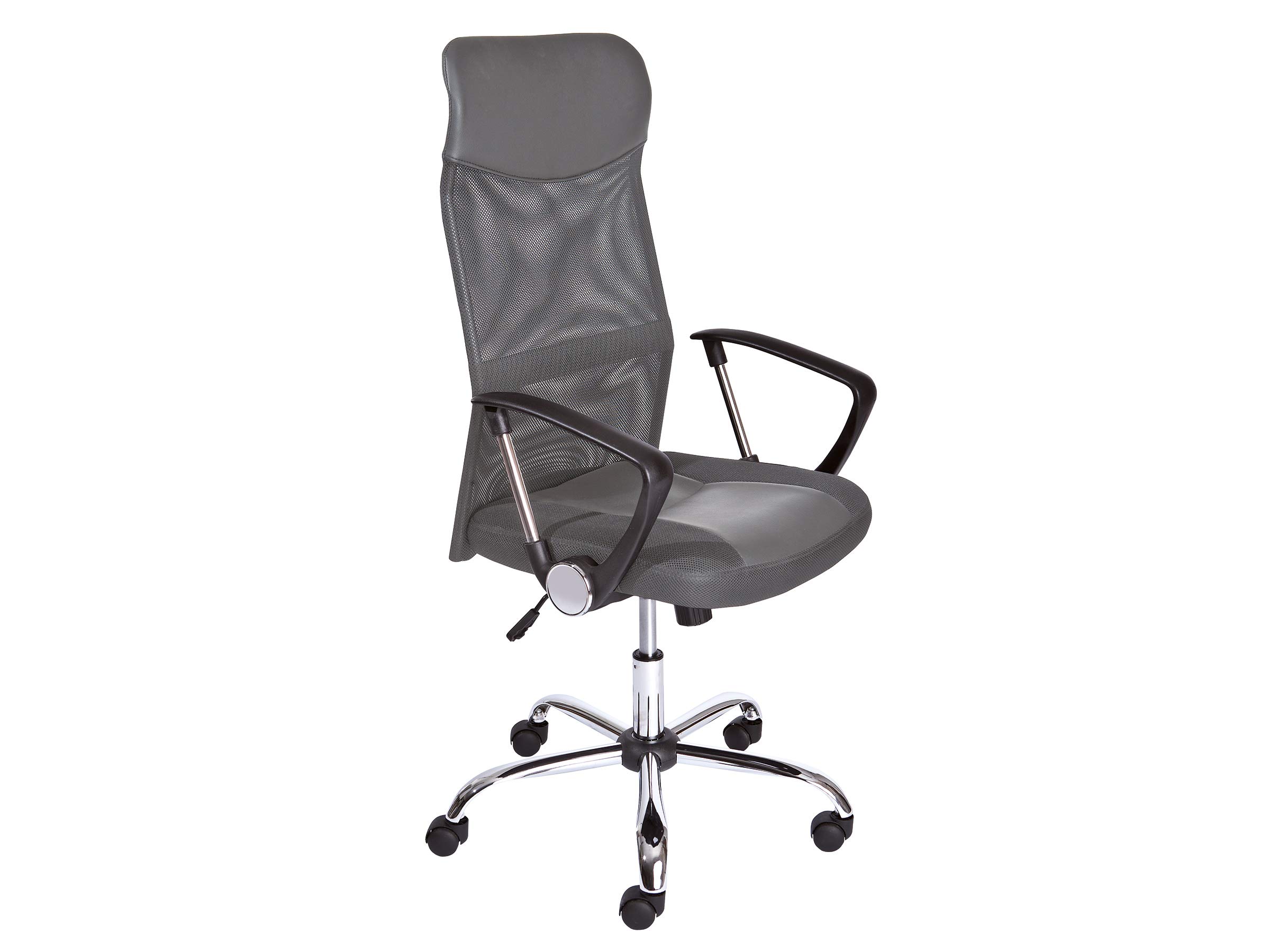 Inter Link - Sedia da ufficio per bambini - Sedia ergonomica girevole - Altezza regolabile - Base in metallo cromato - Rivestimento in tessuto Mesh traspirante - Girevole a 360° - Verde - Bonnie