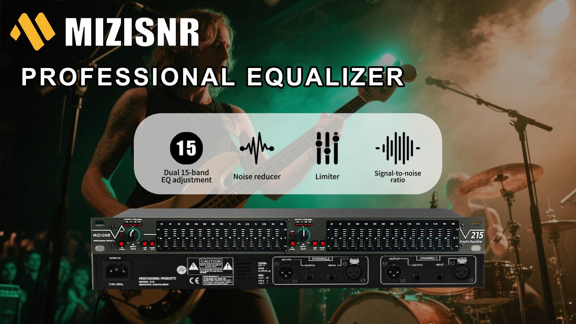 Amazon.com: MIZISNR Graphic Equalizer 15-Band Stereo EQ for Home