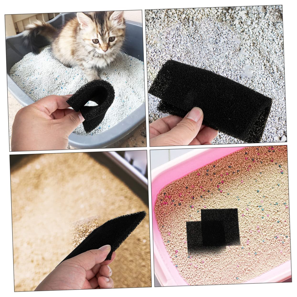 POPETPOP 18stücke Aktivkohlefilter Für Katzenklo Geruchsfilter Pads Für Katzentoilette Hochwertige Filtermatten Für Frische Luft Langlebig Geruchsbeseitigung