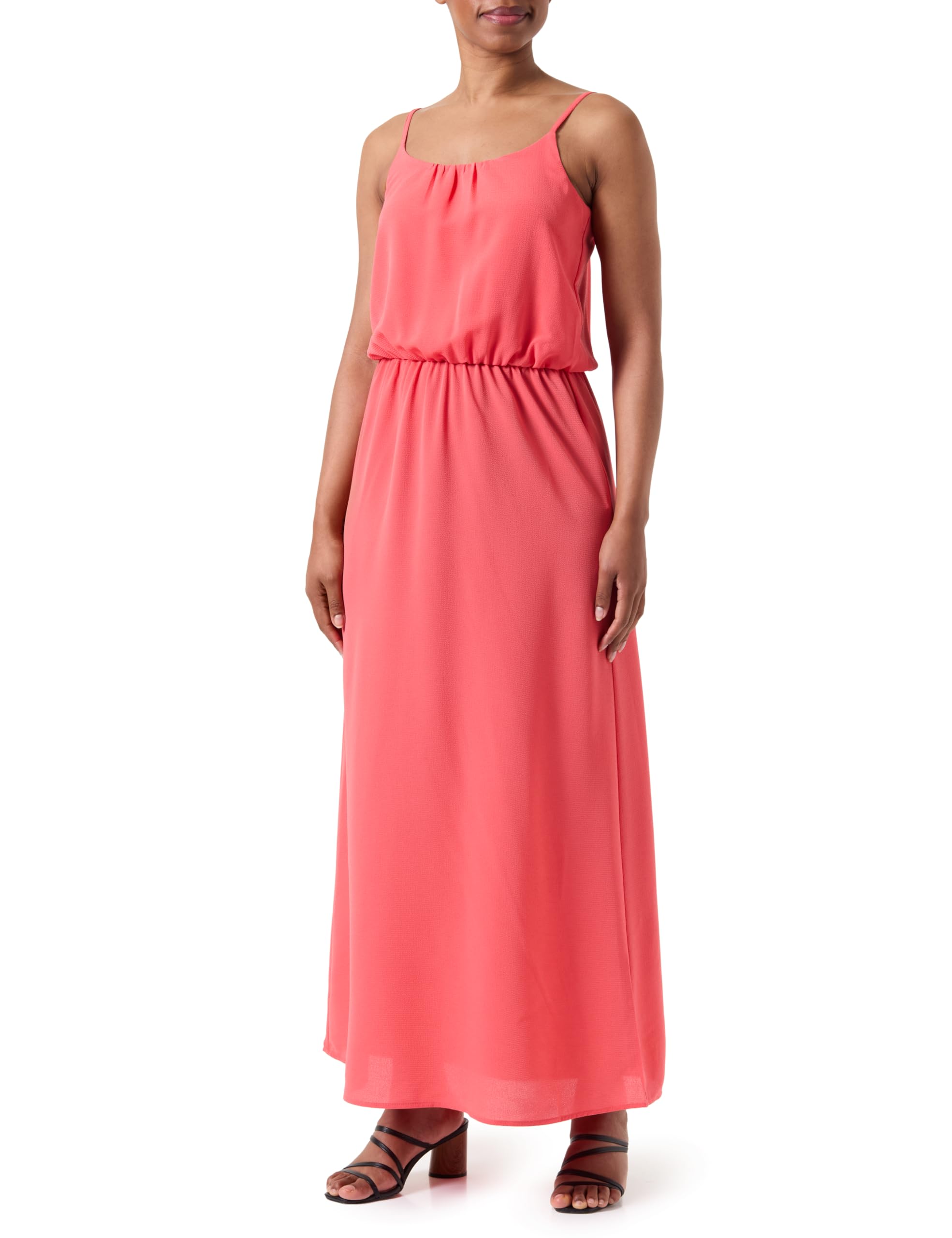 ONLY Onlwinner S/L Maxi Dress Noos Ptm, red, 10
