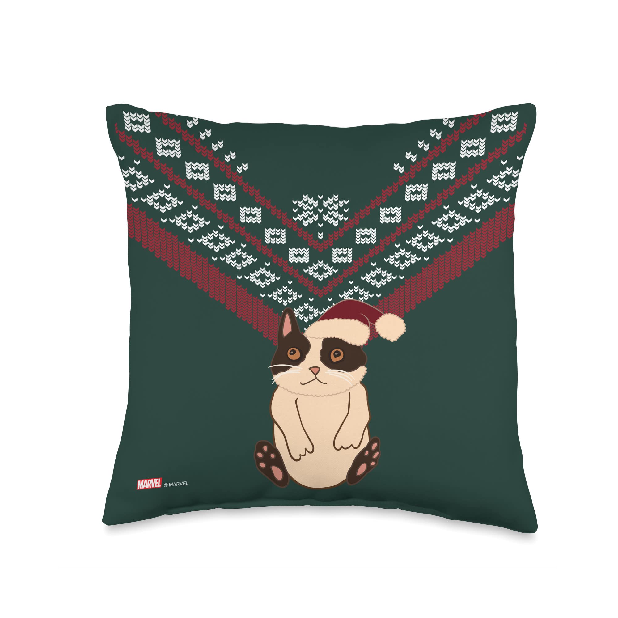 Marvel Hawkeye Cat Holiday Sweater Throw Pillow, 16x16, Multicolor :  Amazon.co.uk: Home u0026 Kitchen