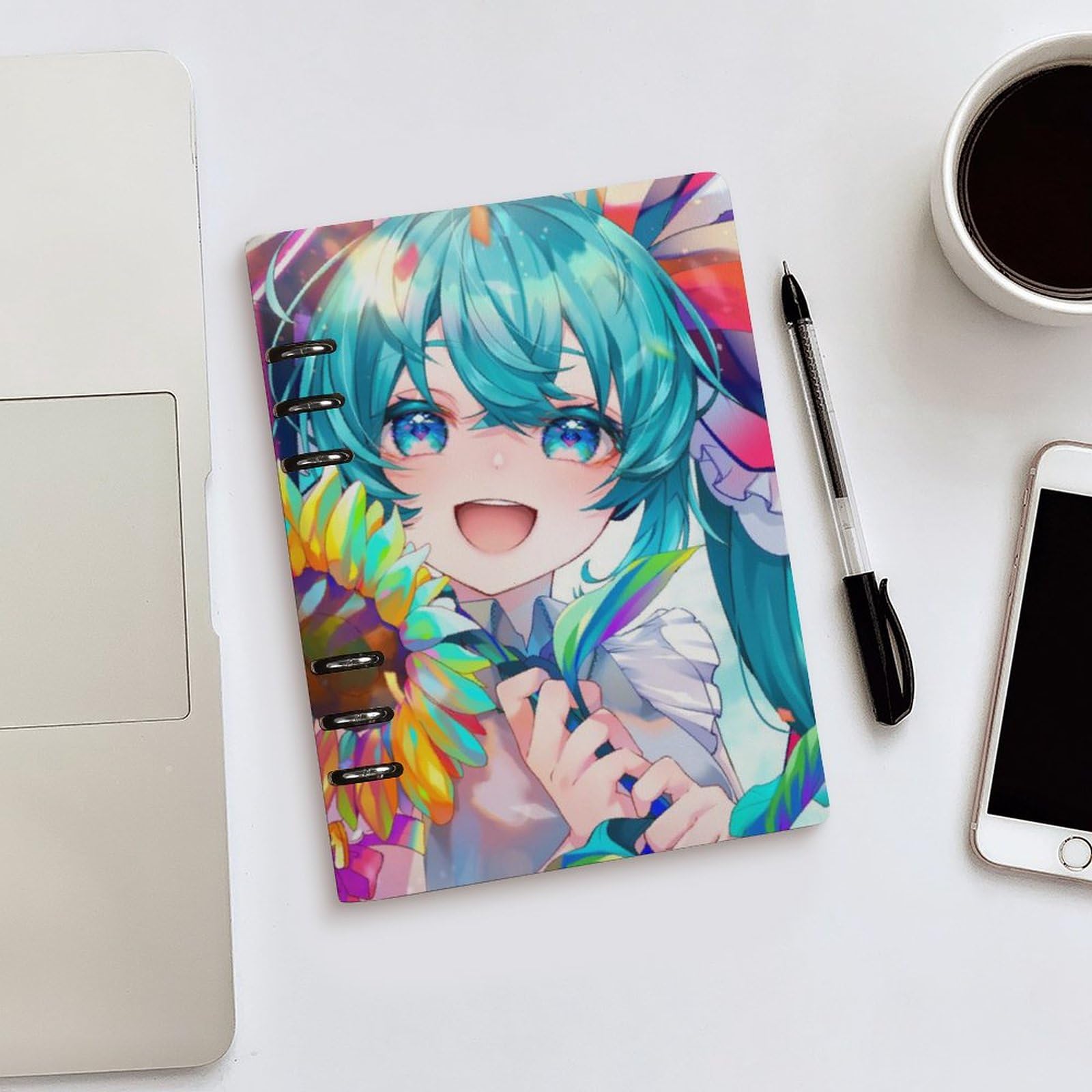 Amazon.co.jp: バインダーノート 初音ミク システム手帳 メモ帳 A5