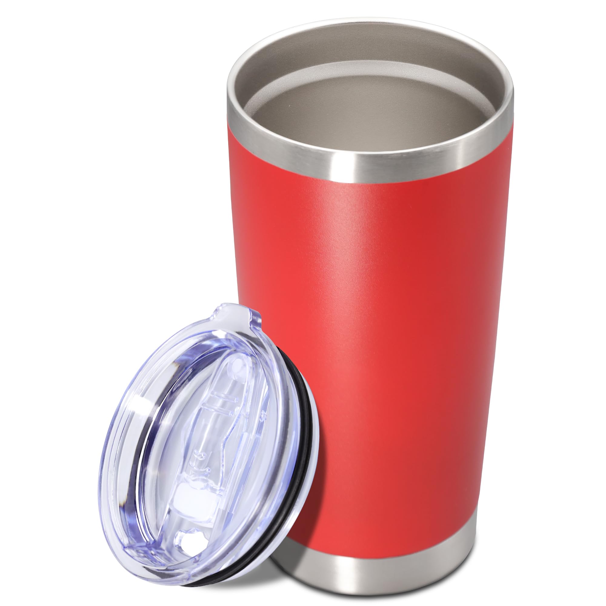 20oz Tumbler Insulated Tumblers Vacuum Coffee Mug with Lid Red 1Pack