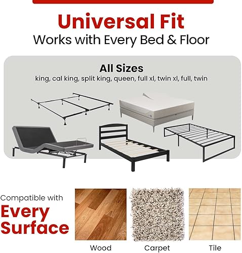 Miniatura 7 de Bloqueador oculto para mascotas debajo de la cama, barrera para perros y gatos de hasta 17.5 pulgadas de alto (ajustable). Incluye 3 piezas para