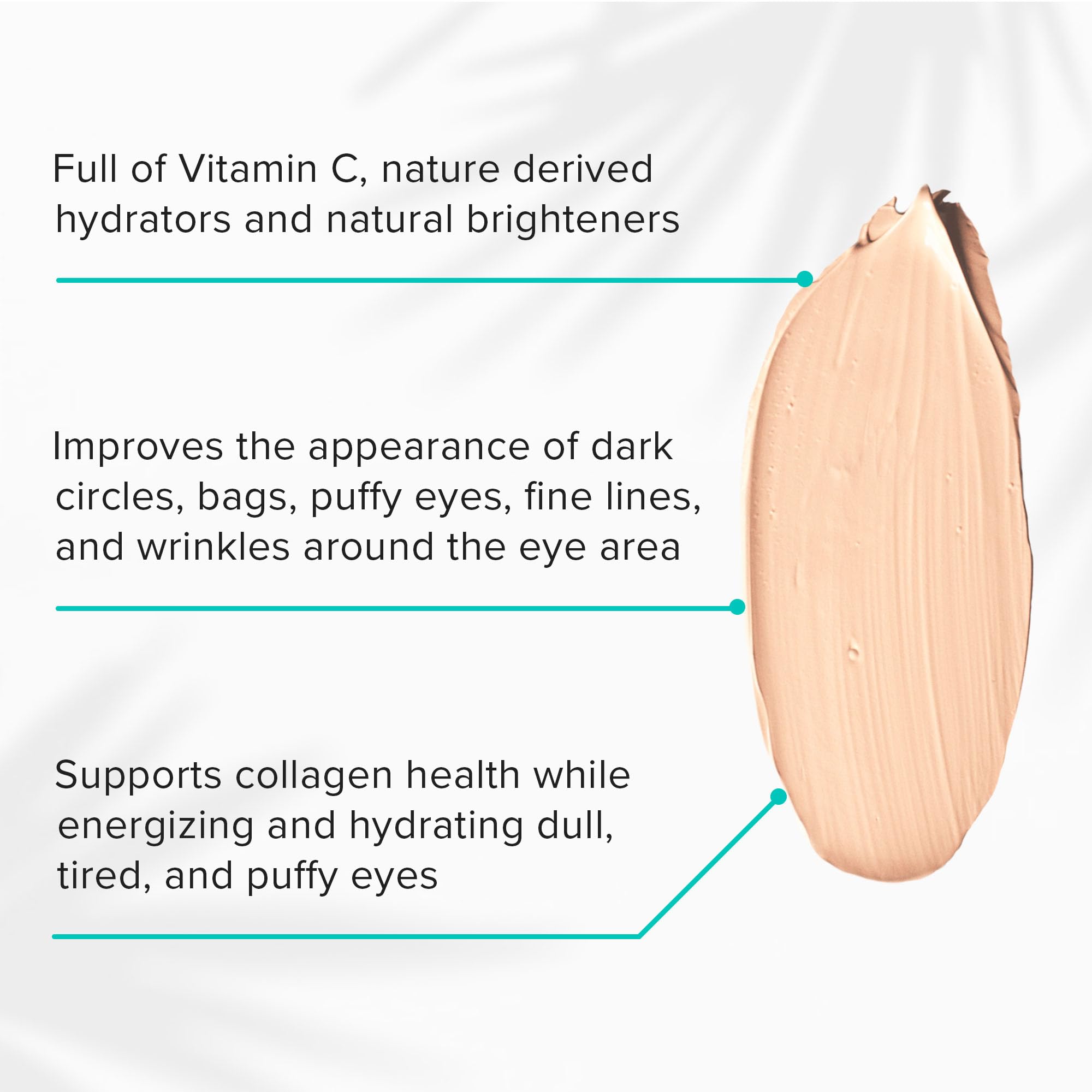 ClarityRx C-Results Natural Plant-Based Vitamin C Eye Cream for Dark Circles, Eye Bags, Puffiness & Wrinkles (0.5 oz)