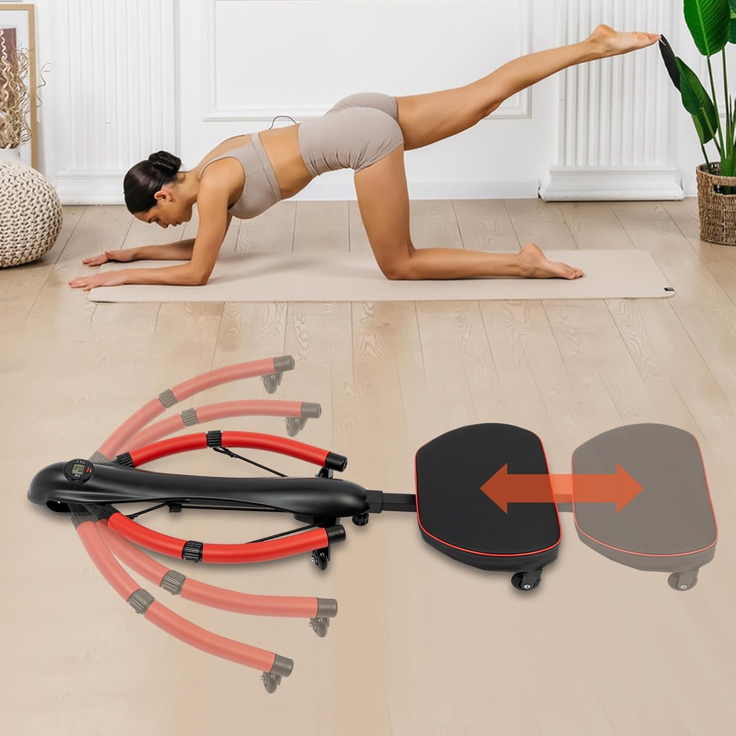 Home Gym, Multi-Functional Exercise Equipment, Dragonfly with Full Body Core Workout, Adjustable Ab Trainer Machine and Strength Training, Home Workout Equipment
