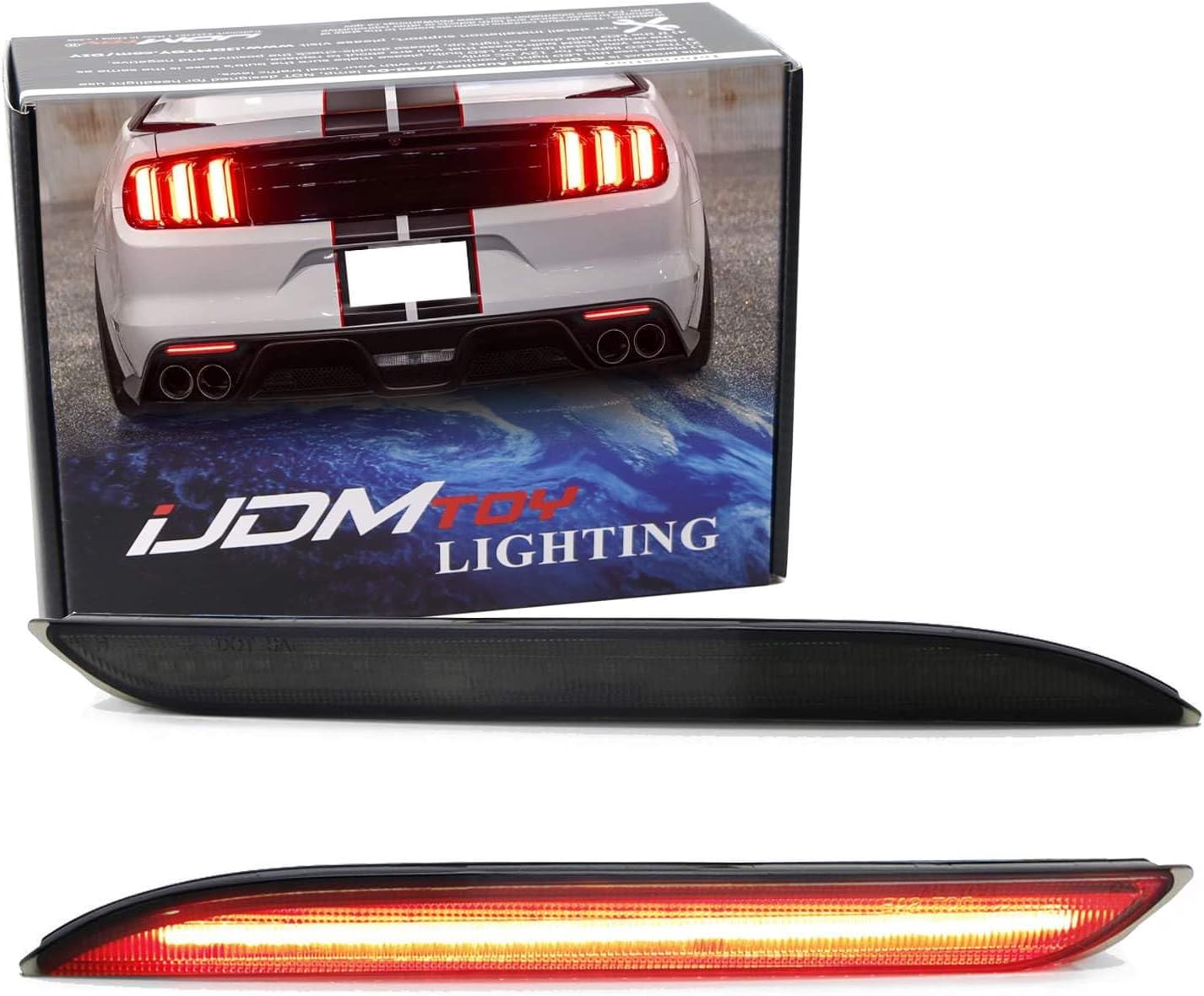 Red Lens LED Rear Bumper Side Marker Lights For Italy - Foto 3