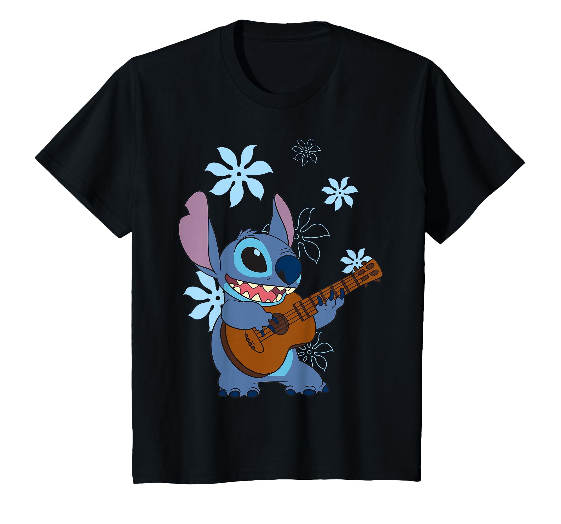 Girl's Lilo &amp; Stitch Floral Ukulele Dance T-Shirt