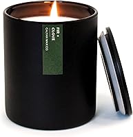 Vista 18 de Calyan Wax Co. Vela perfumada de palo de rosa y ámbar – 75 horas de combustión – Velas de cera de soja no tóxicas de lujo – Vela en tarro negro