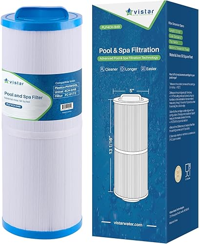 Vistar Water Technologies Filtro de spa que reemplaza a Pleatco PWW50L, Unicel 4CH-949, Filbur FC-0172, SD-01143, Waterway 817-4050, Dynasty Rising
