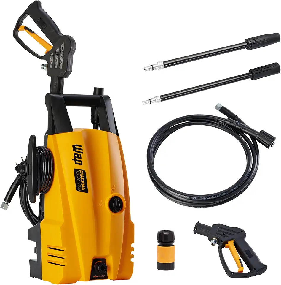 WAP Lavadora de Alta Pressão ATACAMA SMART 2200, 330L/h, com Jato em Leque e Concentrado, 1500psi 1400W 127V