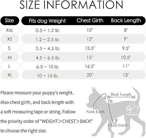 Miniatura 6 de Ropa de Frienperro para perros pequeños, hembra, niño, sudadera con capucha para perro, 100% algodón, ropa de bulldog francés, sudadera de invierno