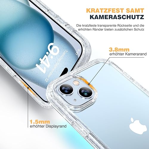 Miniatura 5 de Diaclara - Funda resistente de cuerpo completo con protector de pantalla sensible al tacto y antiarañazos, con protector de lente de cámara, para