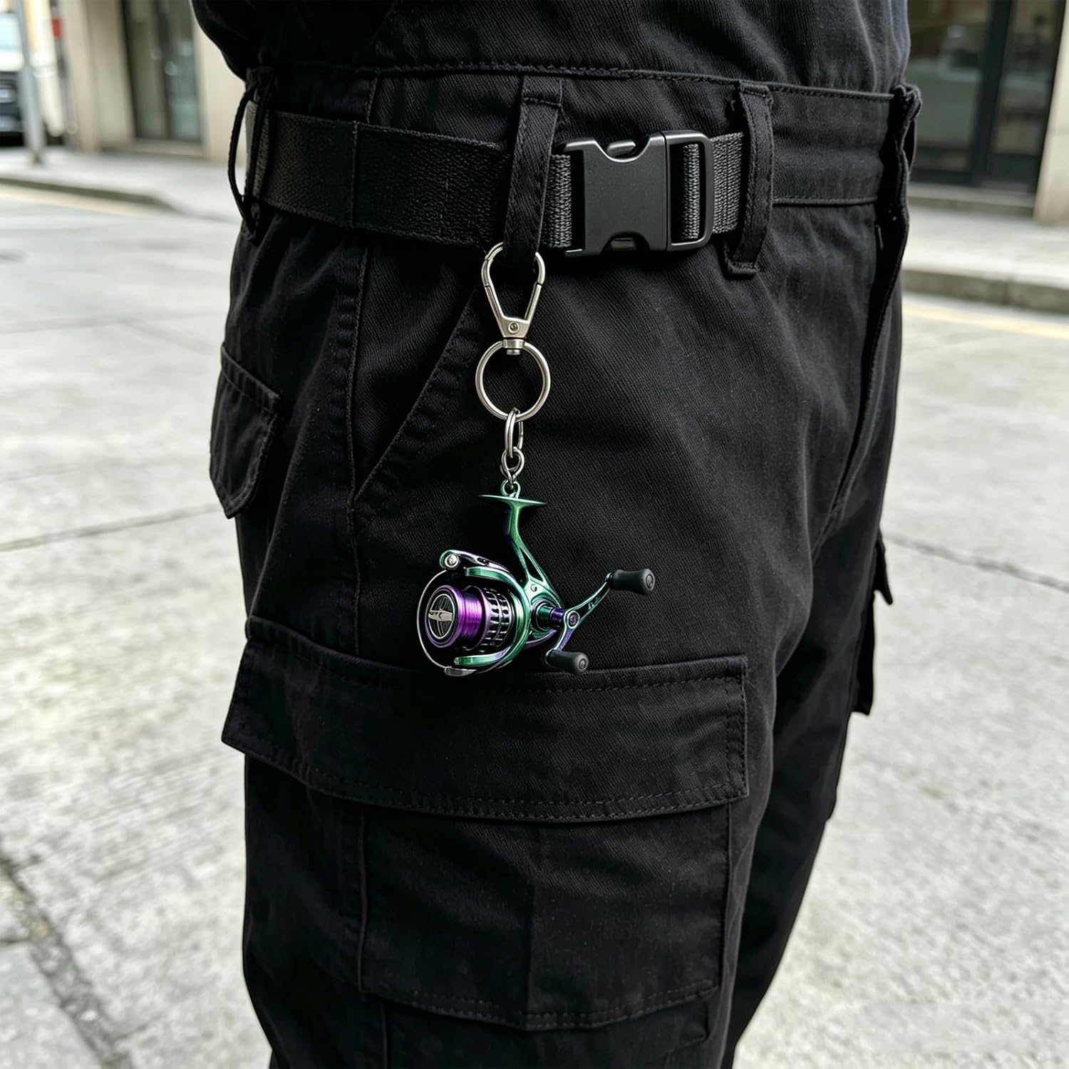 Reel Keychain Accessory with Split Link image 3