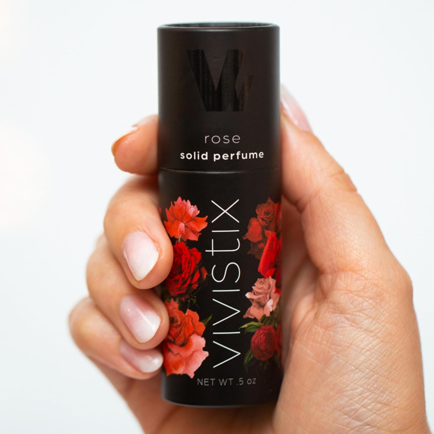 Solid Perfume Stick | Rose scent | Portable, clean, classic, romantic, floral, travel perfume | Made in the USA | no parabens, phthalates, or preservatives