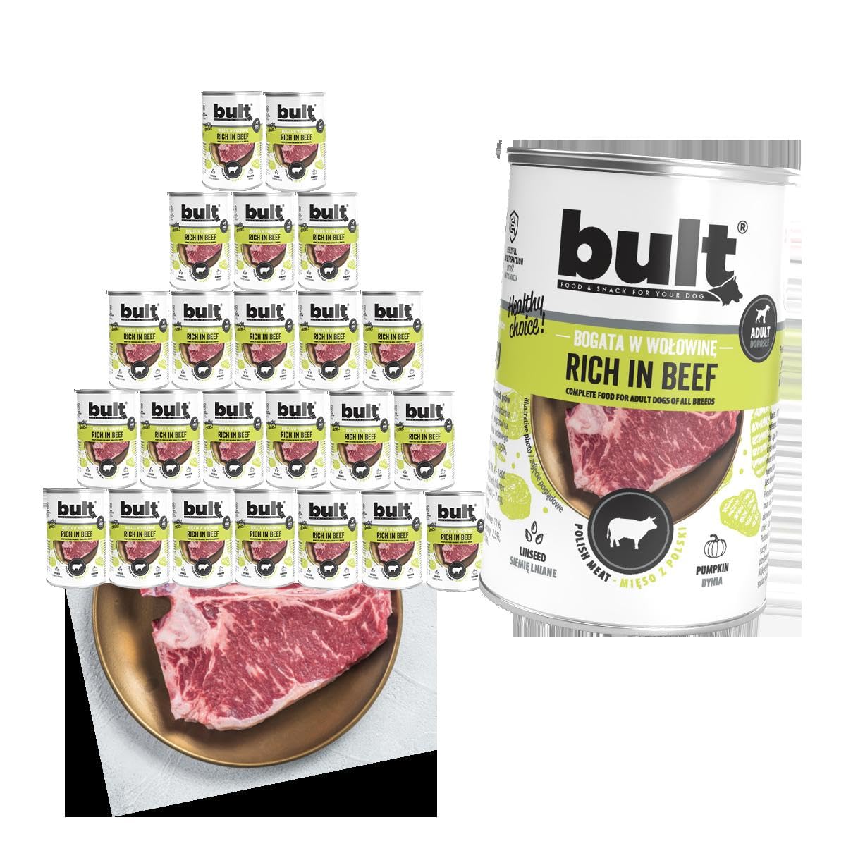 BULT Natürliches Nassfutter für Katzen,Katzefutter Mix Geschmack, 30x100 g | i Mix Geschmack, Pouches, getreidearme Rezeptur, hoher Fleischanteil, 30 x 100 g