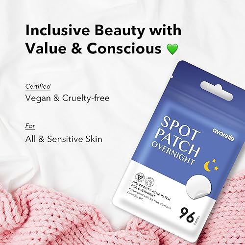 Miniatura 9 de Avarelle Parche para acné PM 24 unidades Dispositivo de limpieza del acné y tratamiento de manchas hidrocoloides gruesas con aceite de árbol de té