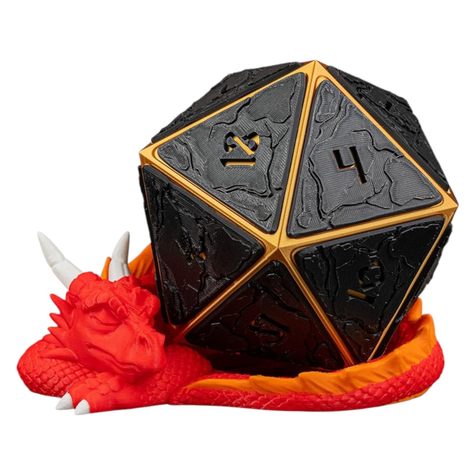 Amazon.com: HoarD20 Dragon Dice Planter | Red Dragon Base | Black