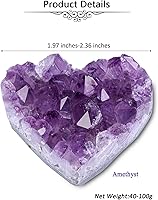 Vista 7 de Jovivi Amethyst Clusters, Natural Raw Amethyst Geode Healng Crystals Stone Rock Crystal Cluster Druzy Gemstone Specimen for Witchcraft