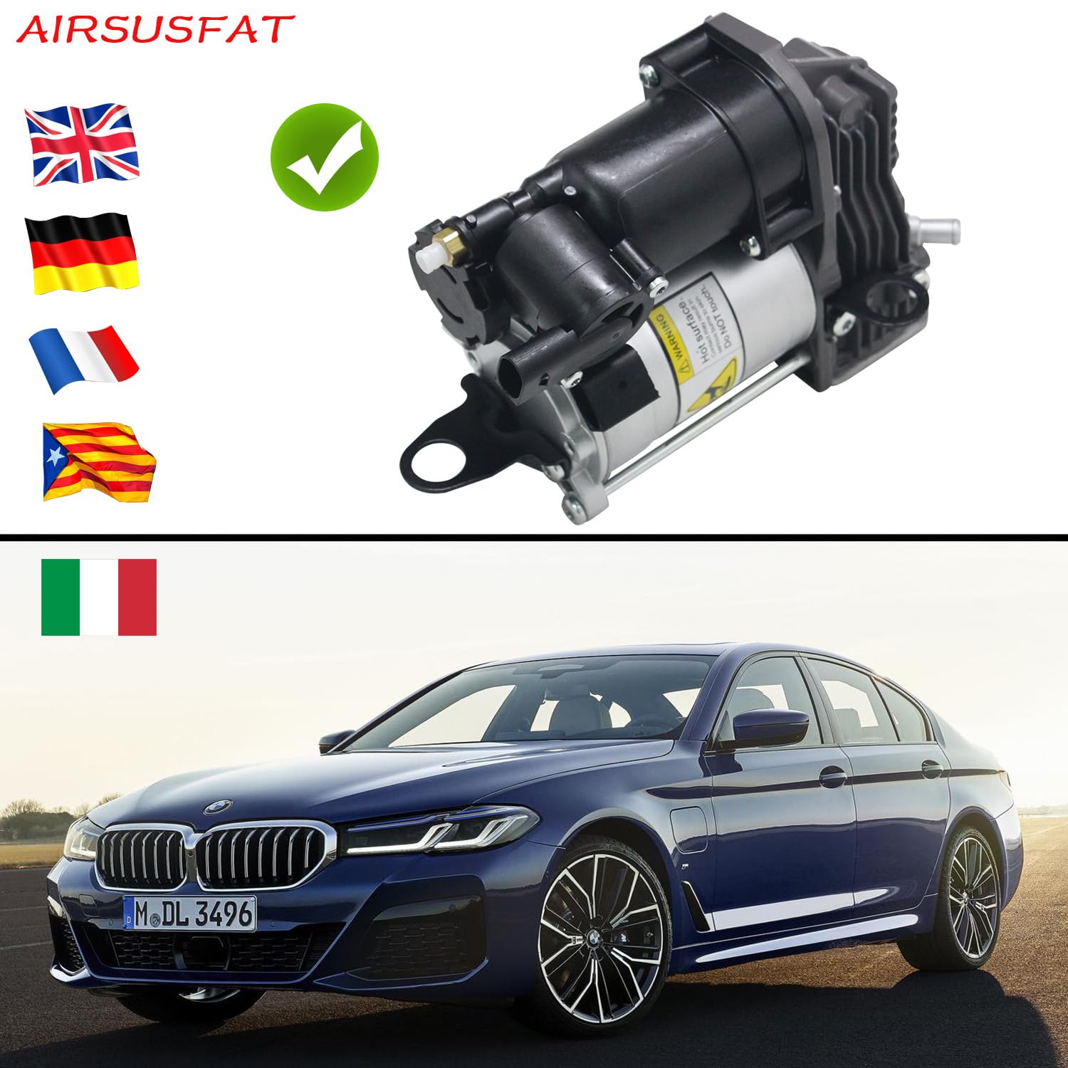 Compressore della sospensione dell'aria compatibile con la pompa 2513202704 del compressore di giro dell'aria di Mercedes W251 R320 R350 R500 R63 AMG 2006-2010