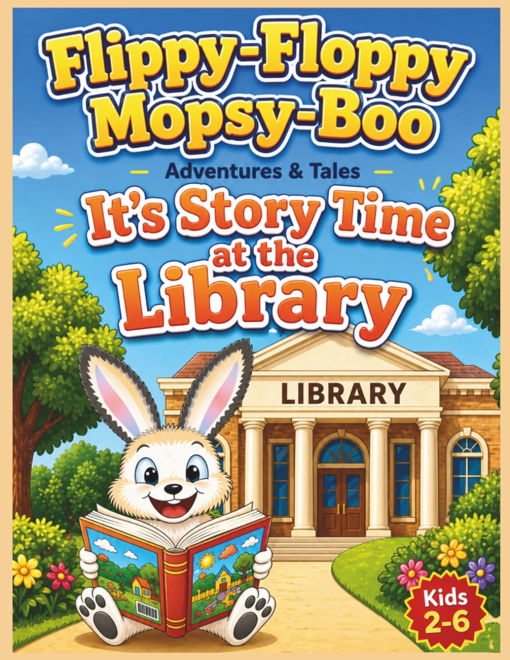 Flippy-Floppy Mopsy-Boo: It's Story Time at the Library Adventures & Tales: Fiction Picture Book About Reading, Imagination, and learning Adventures for Kids