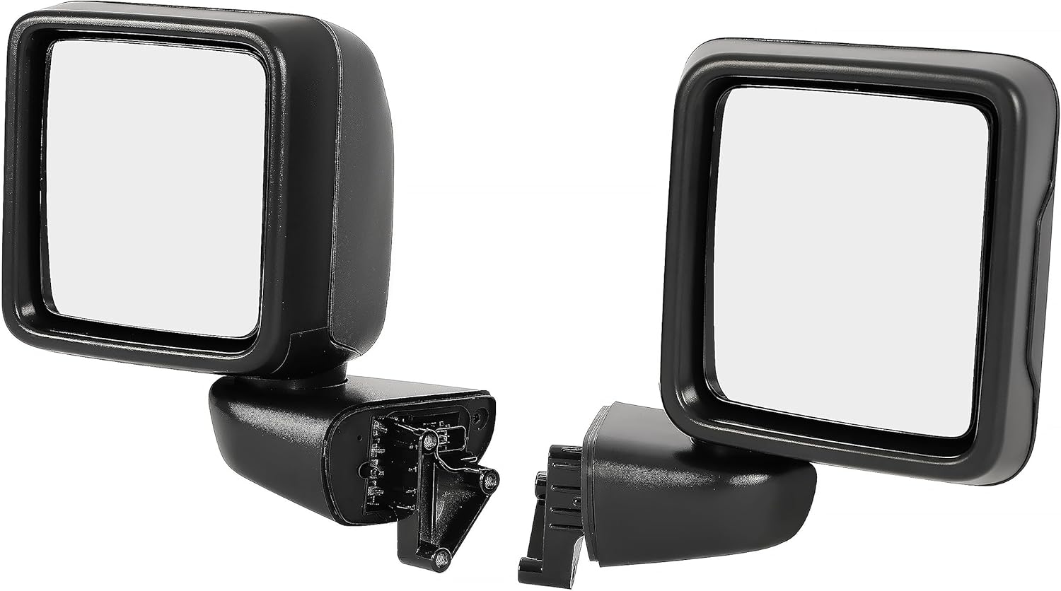 HECASA Power Mirror Pair Compatible with 2018-2023 Jeep Wrangler JL 2020-2023 Jeep Gladiators Replacement for 68281891AE 68281890AE Rear View Mirror Left and Right Side 5 Pin