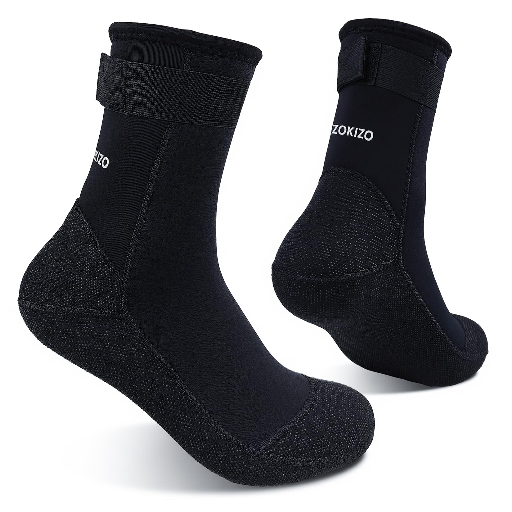 Dizokizo Neopren-Wassersocken, 3 mm, Strandstiefel, rutschfest, Sand, wasserdichte Socken für Schnorchel, Surfen, Kajakfahren