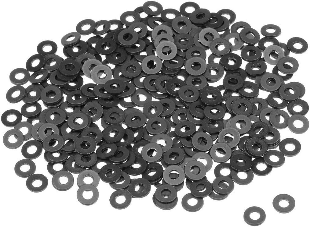 uxcell Nylon Flat Washers 20mm OD 10mm ID 2mm Thickness for Faucet Pipe Water Hose, Pack of 300