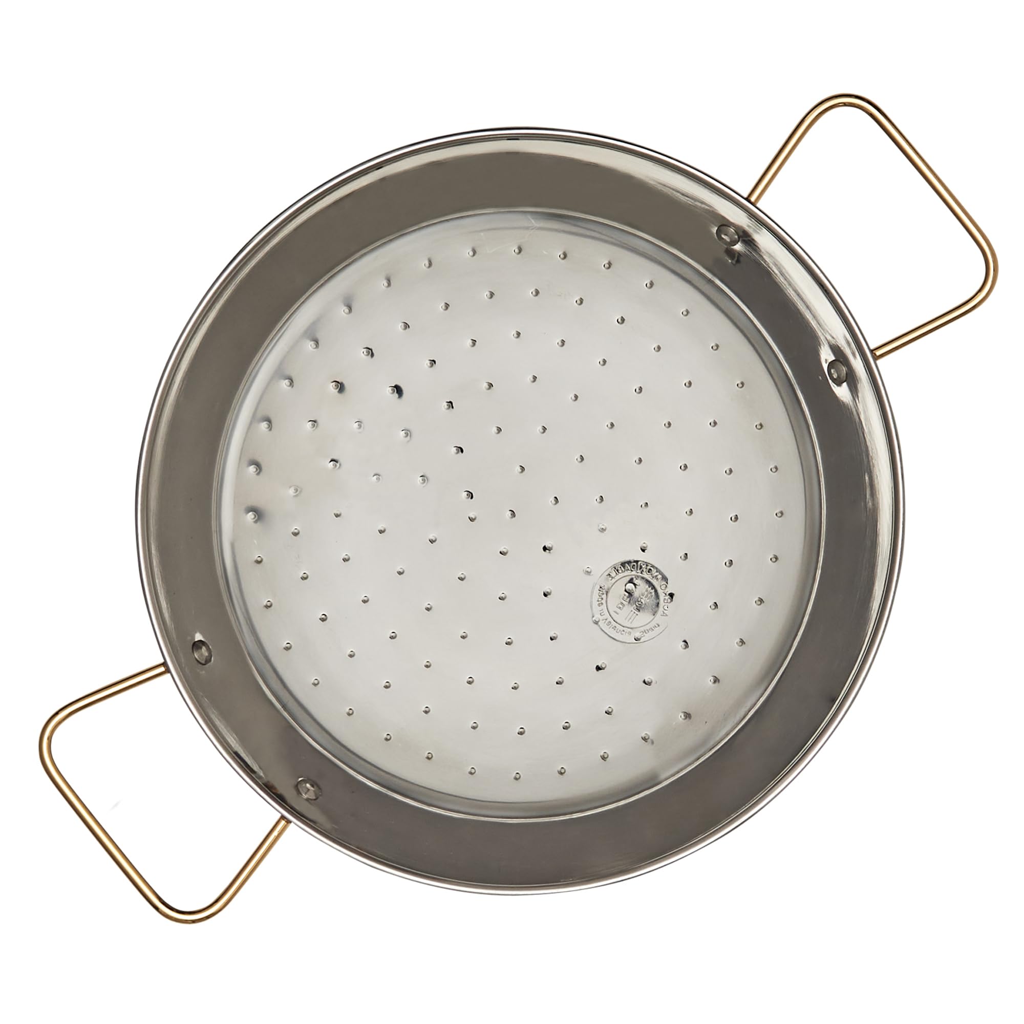 La Ideal 70026 Stainless Steel Paella Pan, 26 cm, Silver