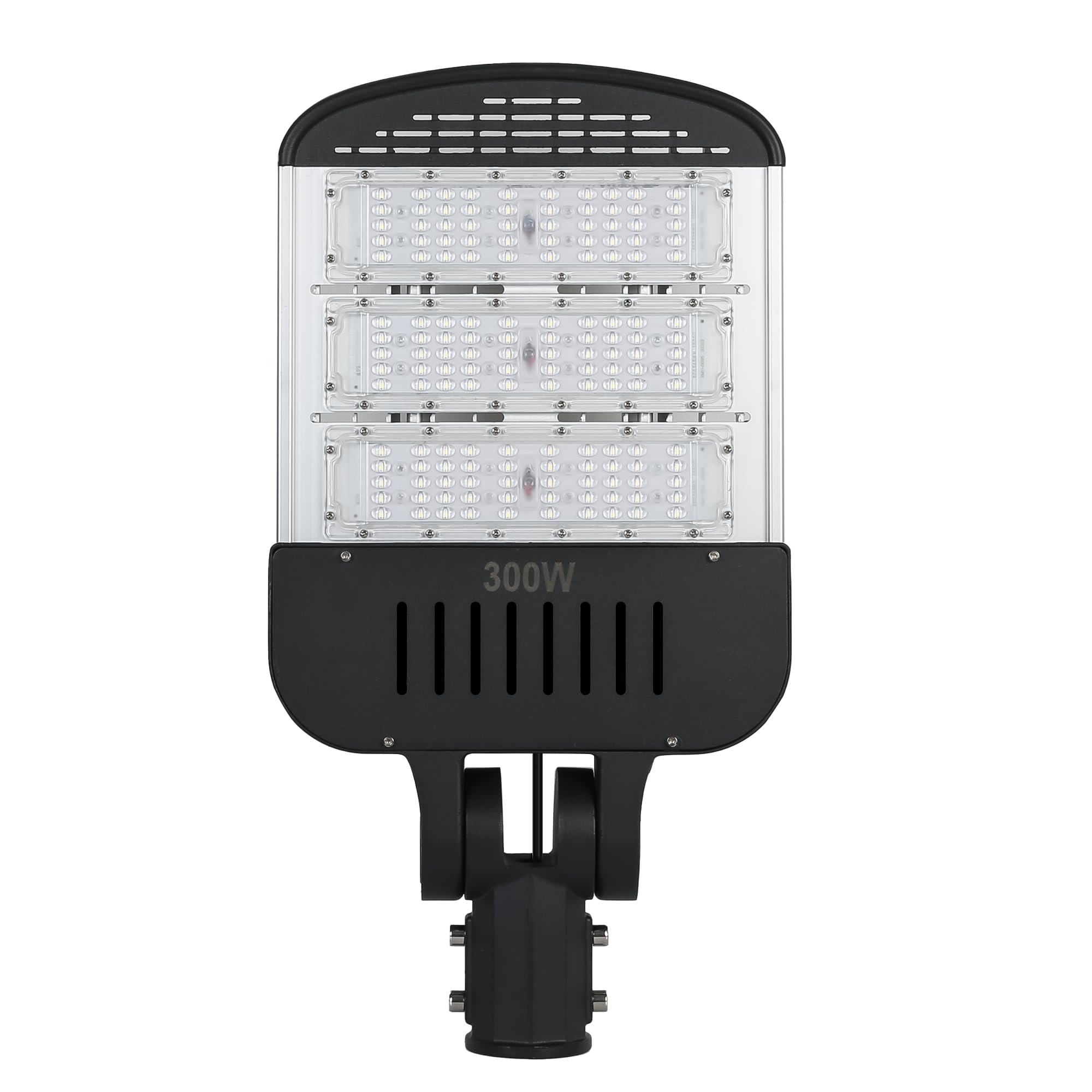 Gopretty 300W LED Parking Lot Lights Slip Fitter 3 Pack, 36000LM 6000K with Dust to Dawn Photocell, Outdoor Flood Commercial Shoebox Pole Lighting for Street Yard Stadium