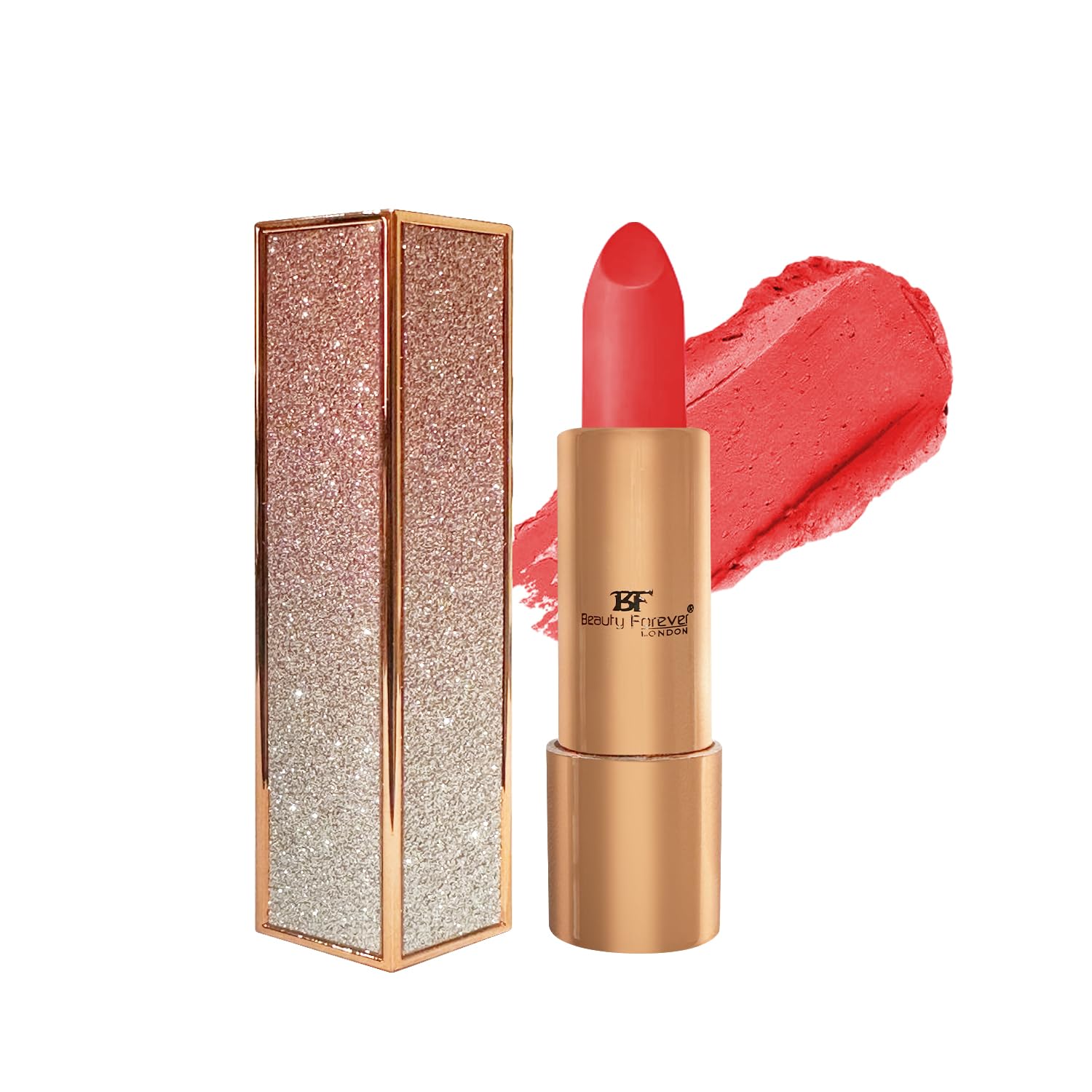 Beauty Forever Semi Matte Lipstick with Vitamin E, Plumping and Long Lasting, 3.6gms (586 Dirty Pink)