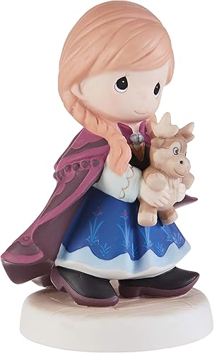 Precious Moments Disney Showcase Frozen You're So Deer to Me Bisque Figura de porcelana Anna & Sven Decoración y regalos de Disney
