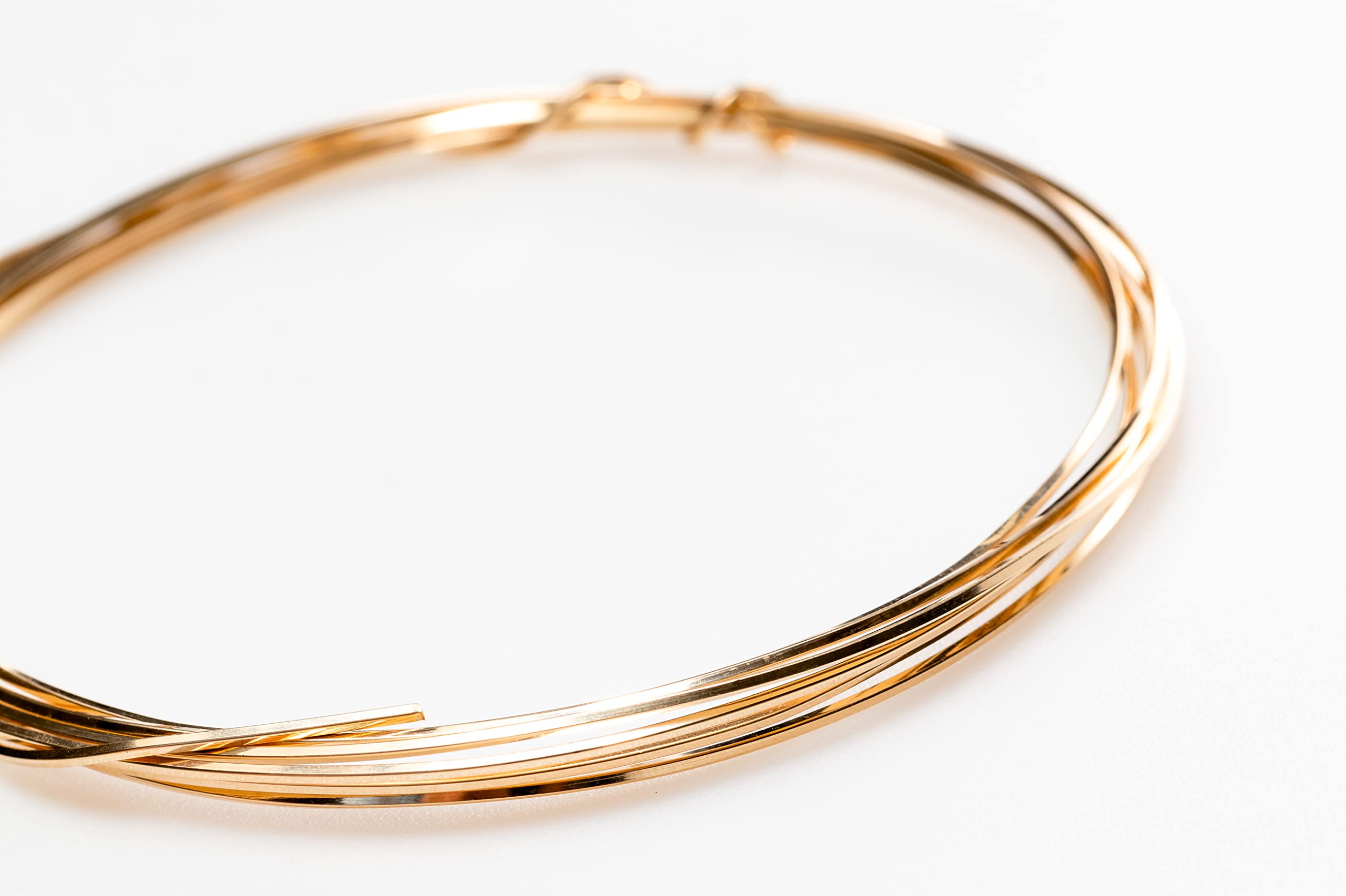 Alambre de calibre 20, relleno de oro amarillo 14/20, cuadrado, suave – 15 pies de Craft Wire