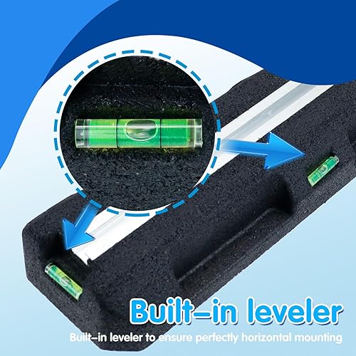 Miniatura 3 de Air Jade Kit de base de montaje en suelo para condensadores de aire acondicionado mini split sin conductos, soporte aislante de goma antivibración,