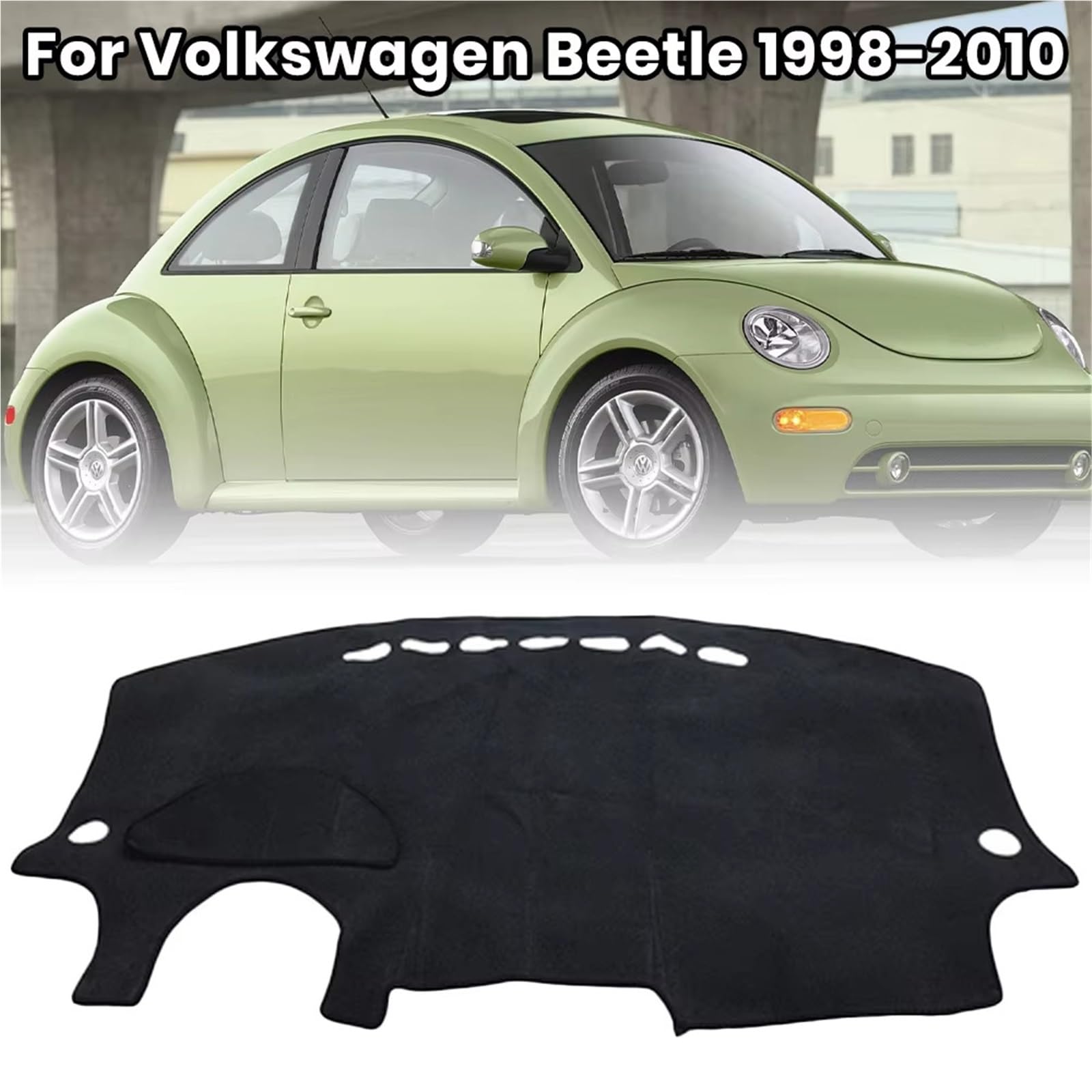rozdzielczą samochodu Pasuje do Vw Beetle 1998-2010 pokrywa deski rozdzielczej podkładka ochronna czarna osłona przeciwsłoneczna mata na deskę rozdzielczą parasol przeciwsłoneczny