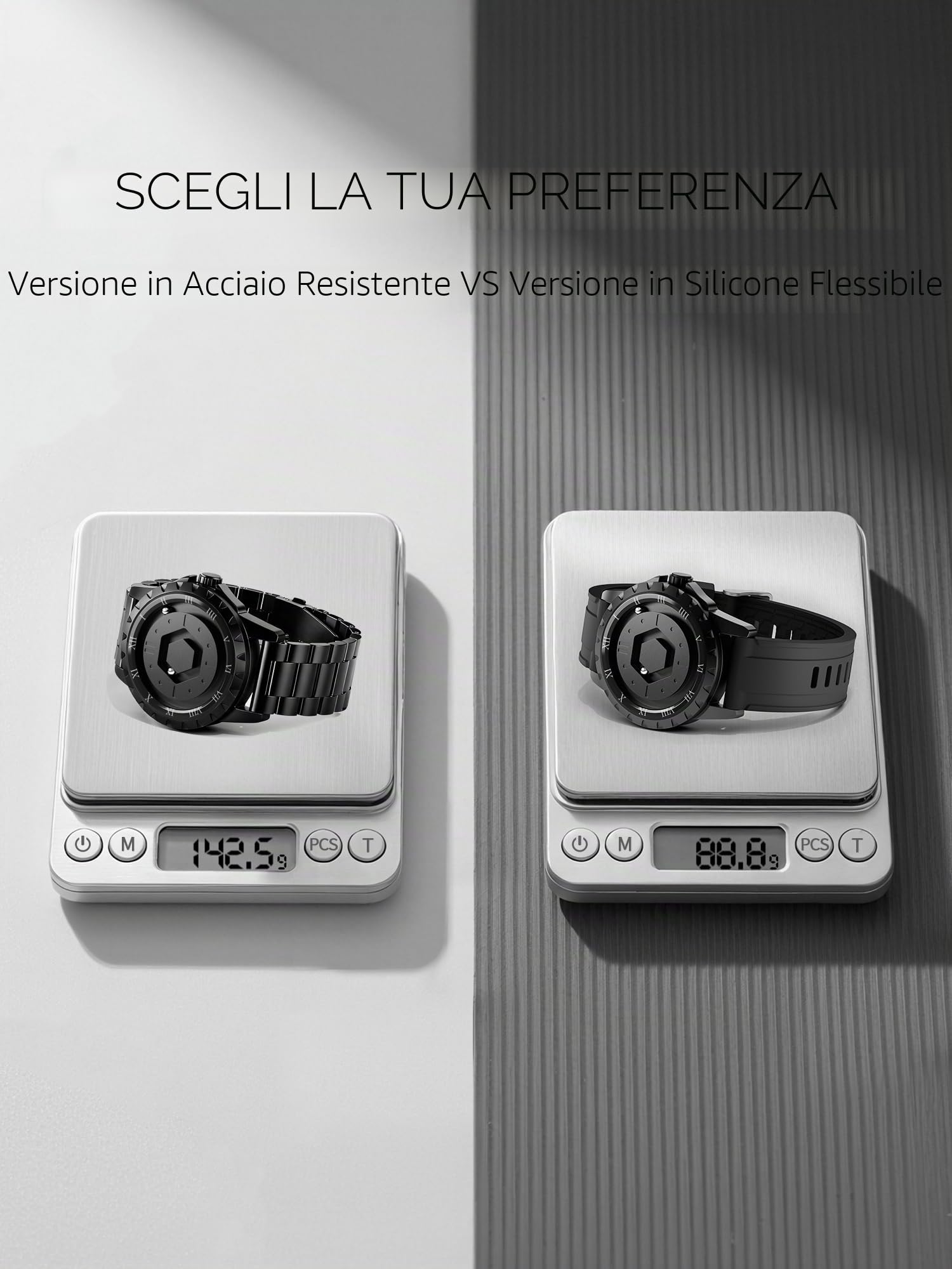 EUTOUR Orologio Magnetico da Uomo Cuscinetto a Sfera Moda Semplice Nessun Vetro Quarzo Orologi da Polso da Uomo 42mm