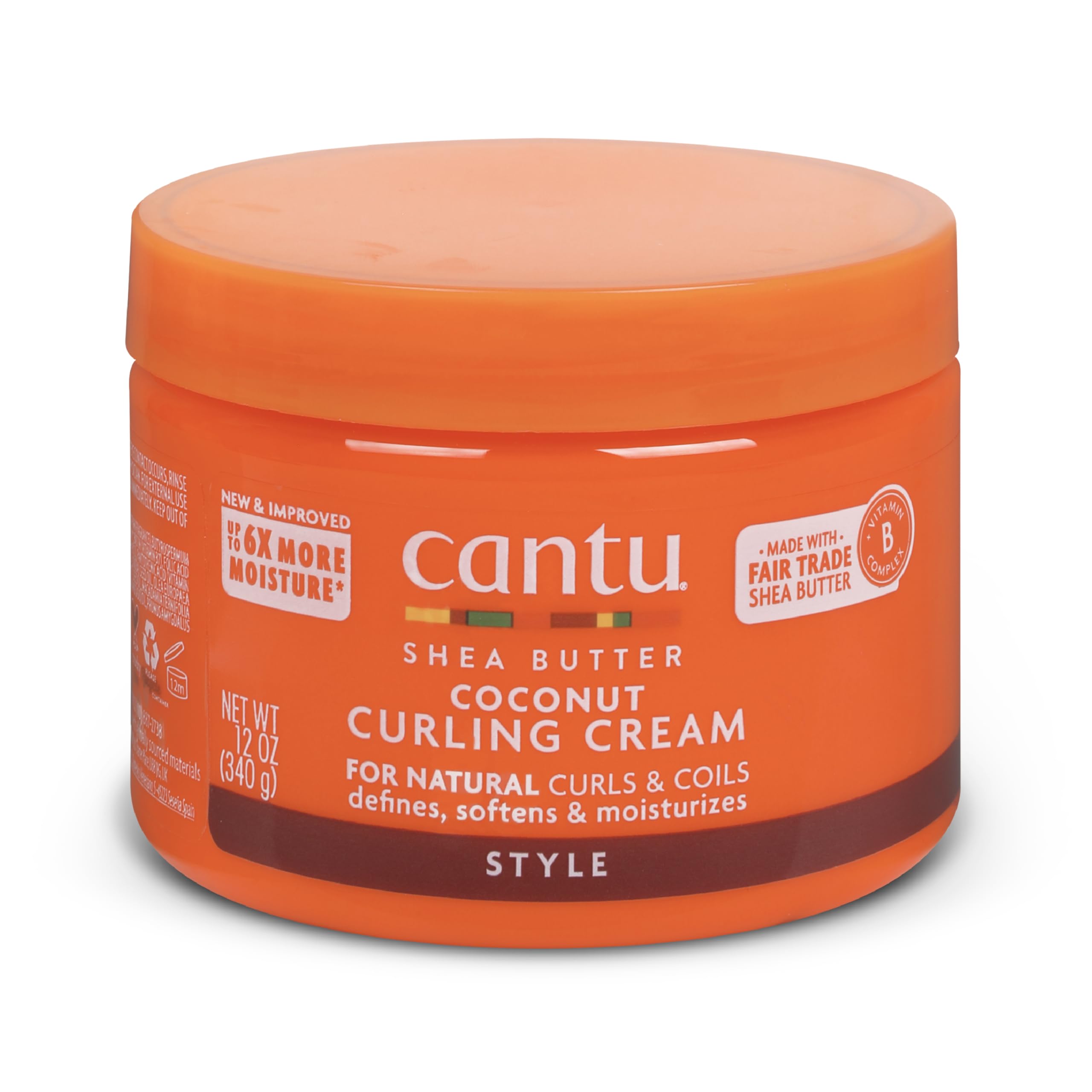 Cantu Shea Butter For Natural Hair Coconut Curling Cream, 340g