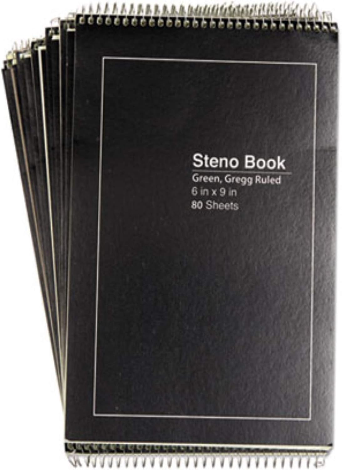 Universal Steno Books, Gregg Rule, 6 X 9, Green, 80/pad
