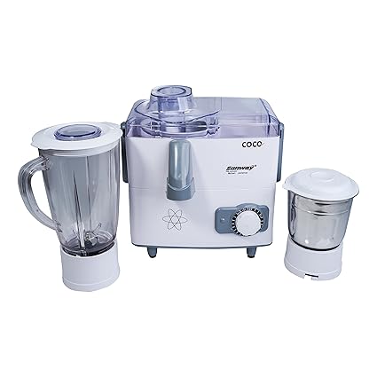 Sanway Mixer Grinder Juicer Cold Press Hand Juicer Centrifugal Juicer Electric Citrus Hand Extra Large Size for Home Kitchen Fruit Shop Gifting Purpose 500W 2 Years Warranty - White