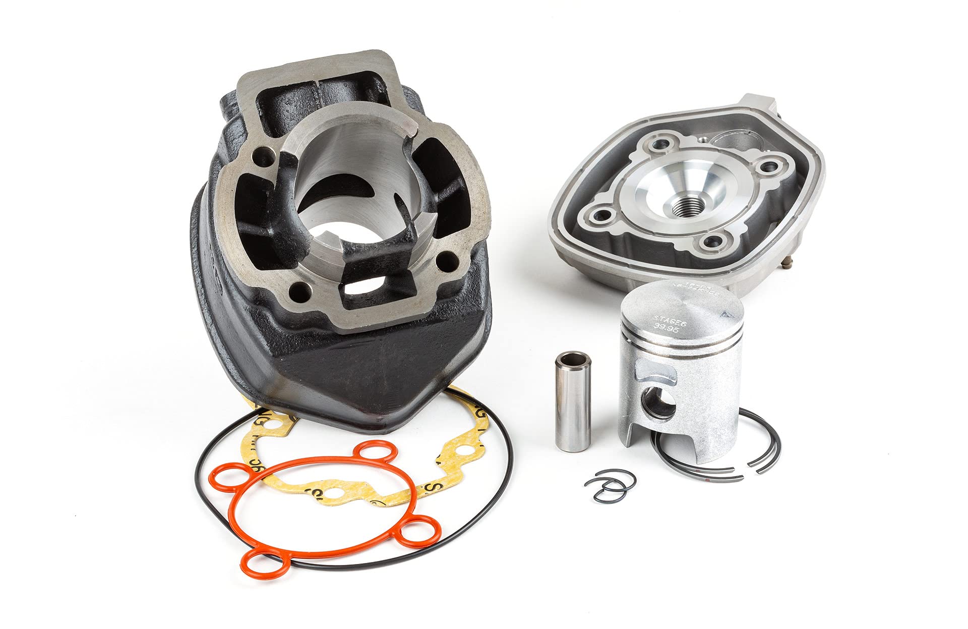 Zylinder Kit Stage6 Streetrace 50ccm Grauguss Piaggio LC